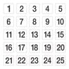 Olympia Plastic Table Number Inserts Double Sided 1-50 Set 95x105mm Restaurant Cafe Wedding Event Signage
