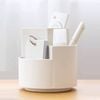 360 degree rotating multi-functional pen holder with 3 separate layer for office desk organiser (Grey)