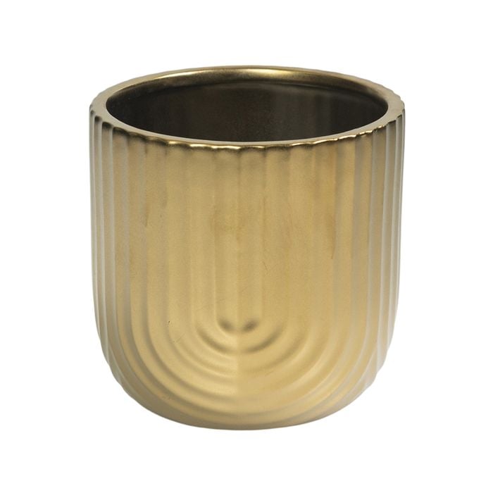 Moda 14.5cm Gold Rainbow Indoor Ceramic Planter