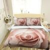 3D Pink Rose 203 Bed Pillowcases Quilt King Single Size
