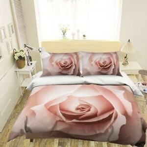 3D Pink Rose 203 Bed Pillowcases Quilt King Single Size
