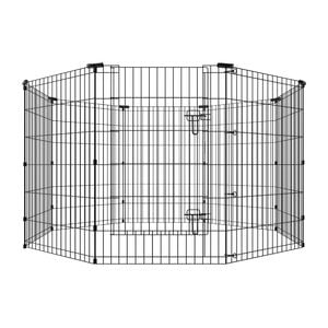 Hakuna Pets Black Wire Pet Playpen