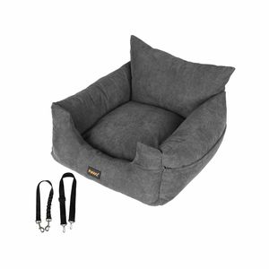 Pawz Pet Car Seat Travel Bed Medium Grey