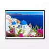 Pink Flowers in Greece  Print 100% Australian Made 120x90cm  (Poster)