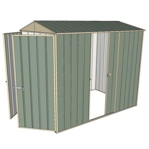 Build-a-Shed 1.5 x 2.3 x 2.3m Single Sliding Side Door Gable Shed - Green