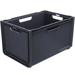 Ezy Storage 66L Grey Bunker System Heavy Duty Crate