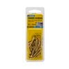 Zenith 8G x 30mm Brass Plated Hinge-Long Threads Countersunk Head Timber Screws - 25 Pack
