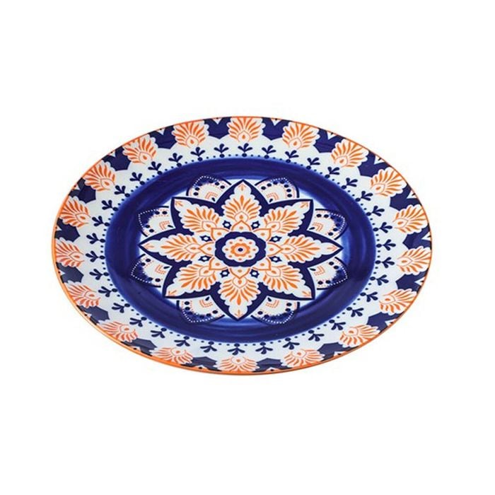 Lemon & Lime Moroccan Deco 26.5cm Ceramic Dinner Plate - Assorted