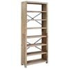 vidaXL Solid Wood Acacia 7-Tier Bookcase Standing Storage Rack Display Shelf