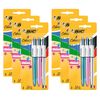 18pc Bic 4-colour Shine Metallic Pen Set 1mm Stationery Writing/drawing Ballpen