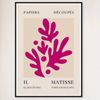 Galrie Henri Matisse Pink Foliage II Art Print 1955 Exquisite Art for Your Home, Black Frame, A2 42 x 60cm (16 x 24inch)