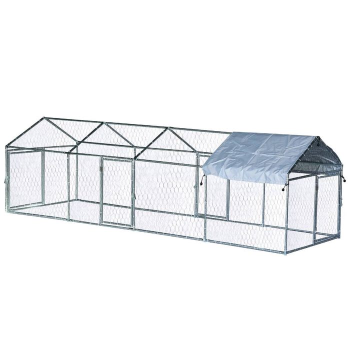 YES4PETS 4M Large Outdoor Chicken Coop Pet Cage Cat Run Rabbit Guinea Pig Hen Poultry Enclosure