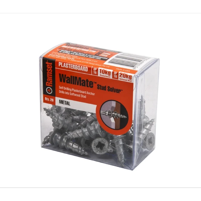 Ramset Metal Wallmate Stud Solver - 20 Pack