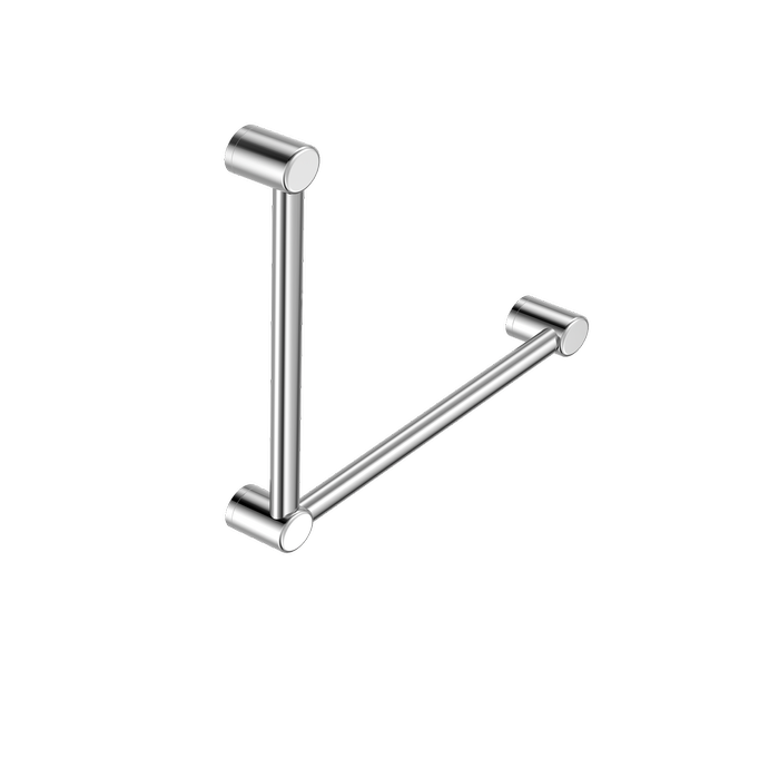 Nero Mecca Care 32mm Ambulant Toilet Grab Rail 90 Degree Chrome