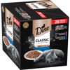 DINE Saucy Morsels with Salmon and Saucy Morsels with Tuna Mornay and Cheese Cat Food- 28 Pack