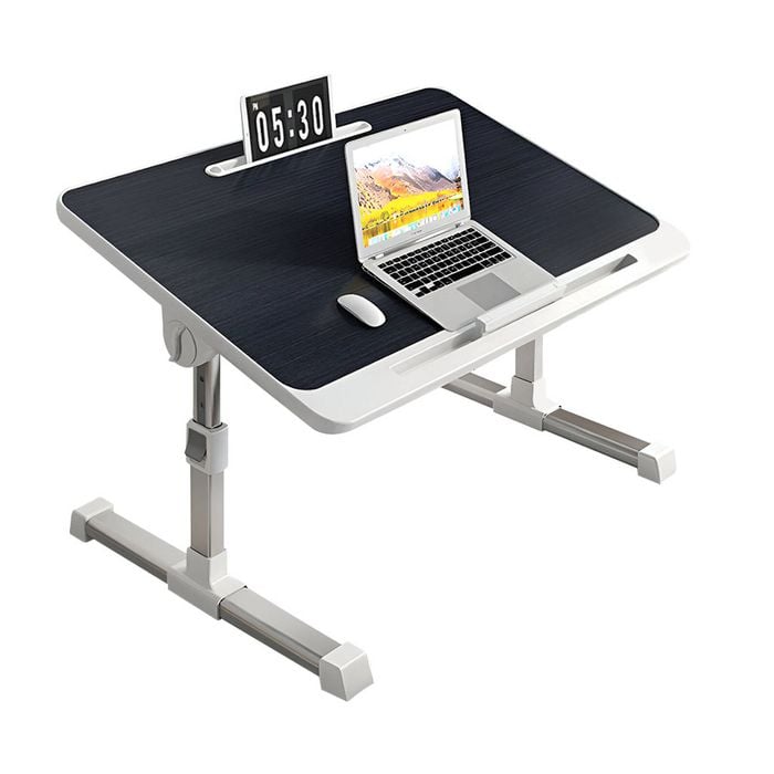 SOGA 60x40cm Black Small Foldable Laptop Bed Table
