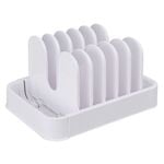 EzyStorage White Expanding Cookware Organiser