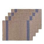 4PK J.Elliot Home Conner 33x48cm Jute Placemat - Navy