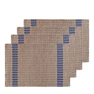 4PK J.Elliot Home Conner 33x48cm Jute Placemat - Navy