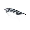 Canopia 2235 x 1390mm Aluminium Bracket Polycarb Herald Canopy - 2235mm x 1390mm