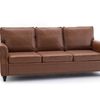 Cassandra 3-seater Sofa PU - Coffee