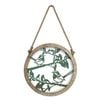 P&P 50×50×2.5cm Exquisite Blue Wren Wall Art Metal & MDF Craftsmanship for Nature-Inspired Home Decor