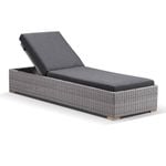Outdoor Breeze Wicker Sun Lounge - Charcoal