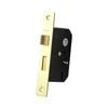 Sylvan 47mm Polished Brass 3 Lever Mortice Lock