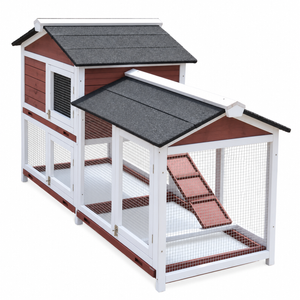 YES4PETS Double Storey XL Rabbit Hutch 160x71x99cm