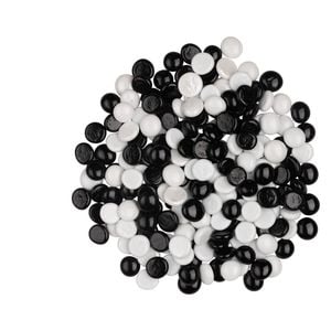 Tuscan Path 1kg 17-19mm Black & White Glass Decorative Gems