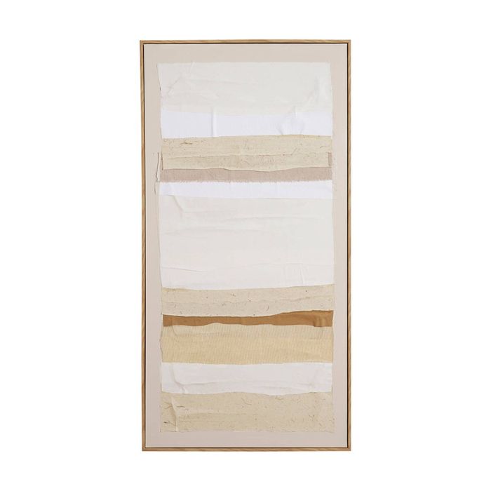 1825 Interiors Taupe Lines I Oil On Canvas Hand-Painted Painting Art 120x60cm