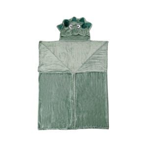 Bloomington Hooded Wrap & Snuggle Animal Blanket Throw Rug Dinosaur 80 x 130 cm