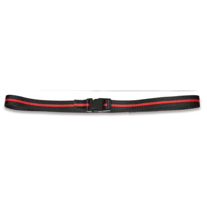Taurus Leather Webbing Belt With Side Release Buckle 25mmX140cm