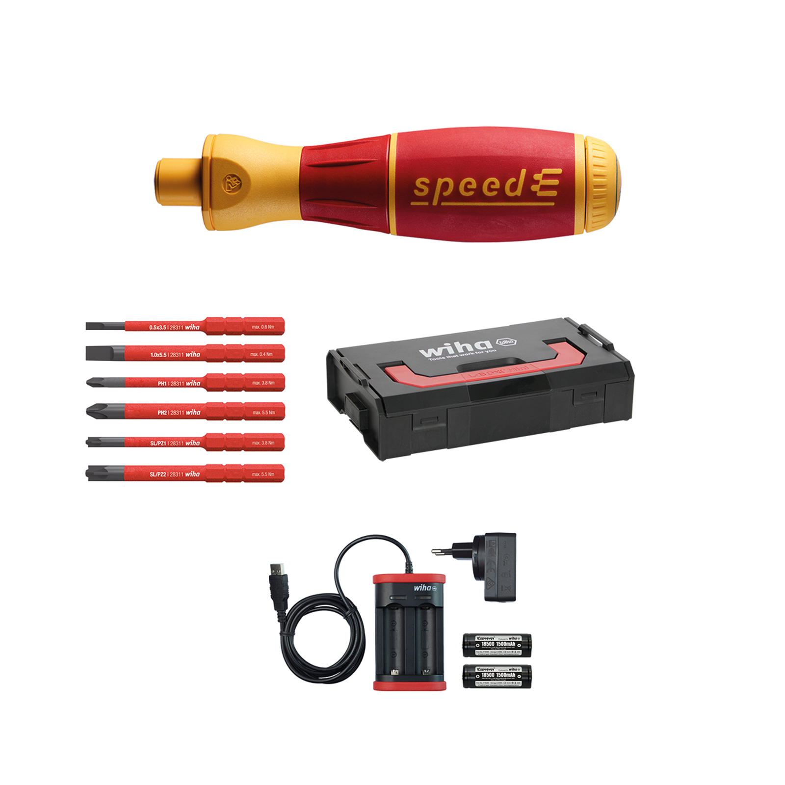 Wiha SpeedE Electric Screwdriver Set product image