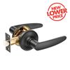 Ikonic Black Matte Norr Passage Lever Set - 4 Pack