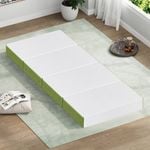 STARRY EUCALYPT Folding Mattress 4-Fold Foldable Foam Mesh White