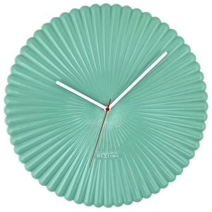 NeXtime Mousse Silent Wall Clock Glossy Green Dial 40x40x4cm Polyresin Case