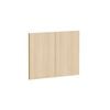 Kaboodle 600mm Honey Oak Modern Farmhouse Sink Doors - 2 Pack
