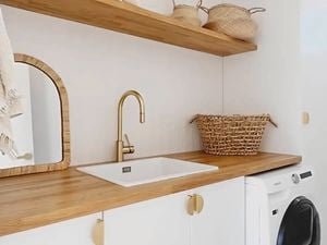 Think Benchtops - Header - Brand page - Think Timber – Ash in Laundry