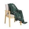 SOGA Olive Green Zebra Print Throw Blanket 130x180cm 100% Cotton