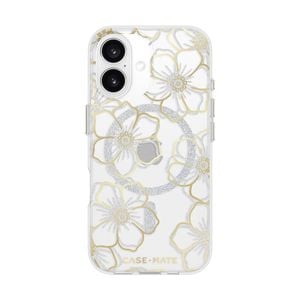 Case-Mate Floral Gems MagSafe CaseFor iPhone 16 - Gold