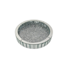 Elegant Collections Round Vogue Diamond Mirror Tray