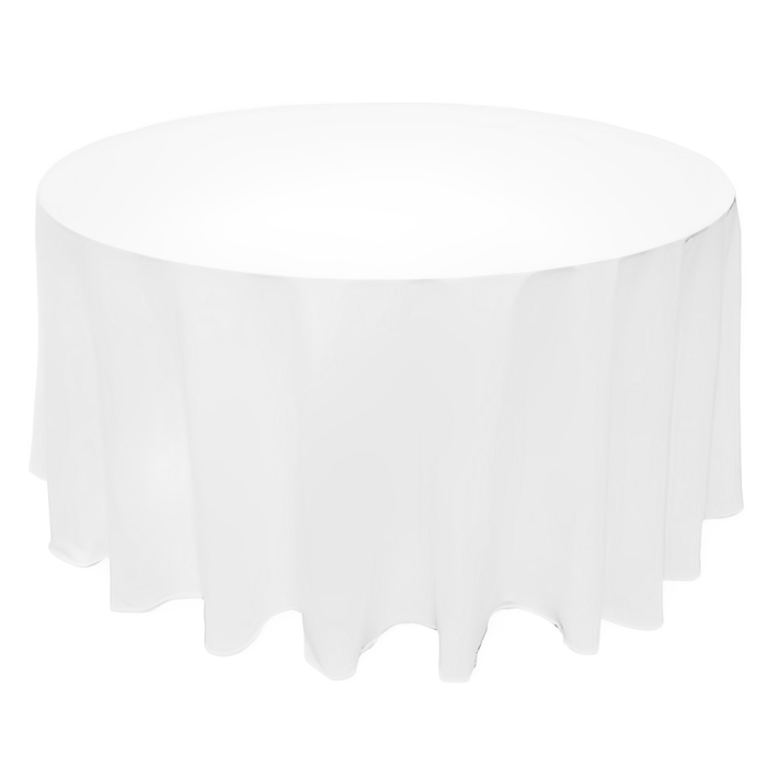 Just Party Linen White Round Tablecloth 275cm