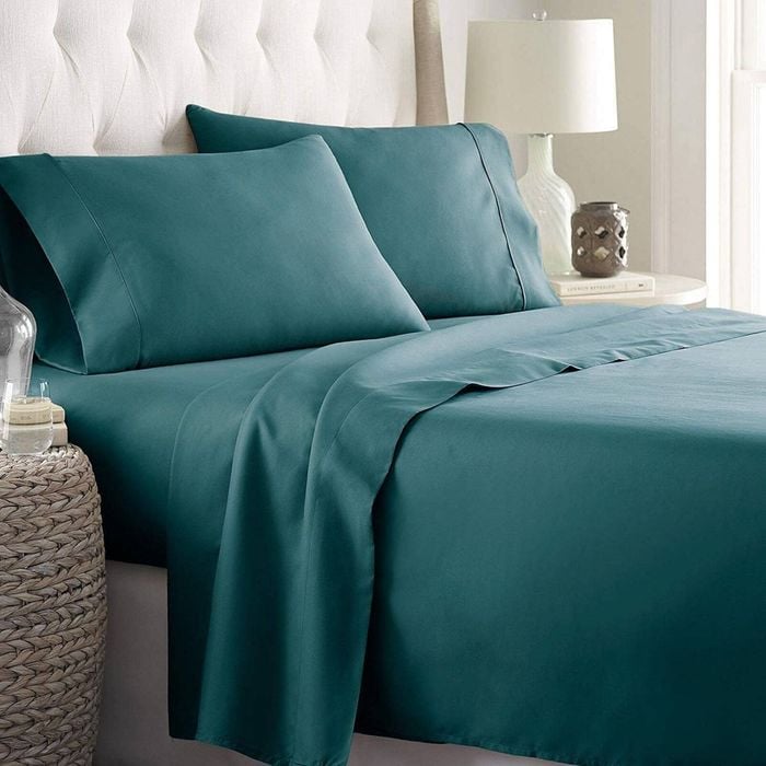 2000TC Ultra Soft Super King Fitted Sheet Set- Biscay Blue