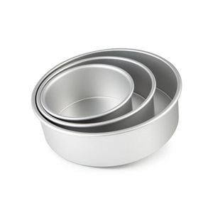Pro Round Cake Pans , & Set of 3 25X7.5cm Mondo