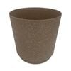 Moda 22cm Brown Round StoneLite Self Watering Plastic Pot