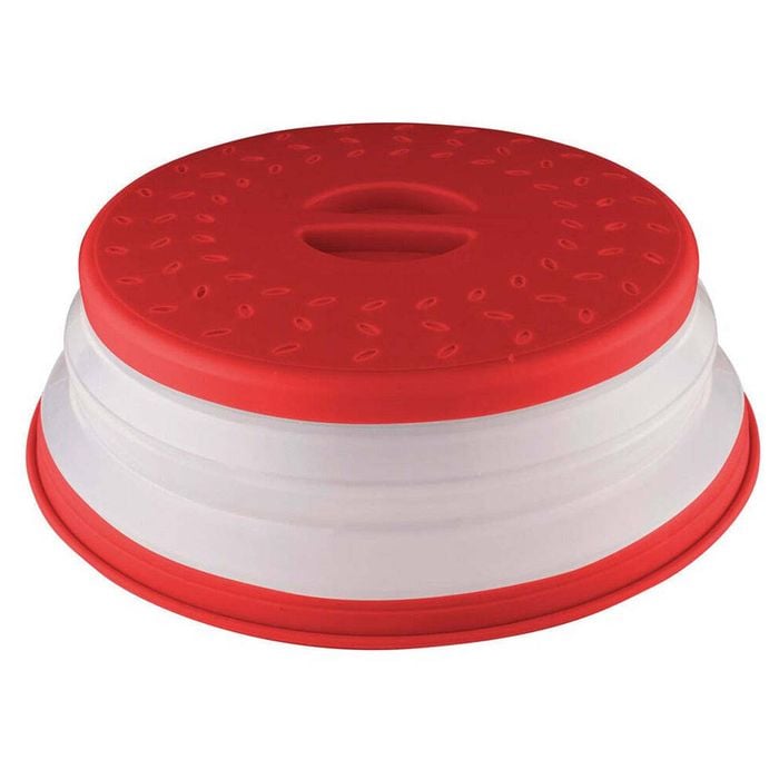 Avanti 26cm Plastic Microwave Food Cover Anti-Splatter Splash/Spill Guard Red