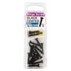 Otter 7 x 20mm Black Coated Hinge Screws - 16 Pack