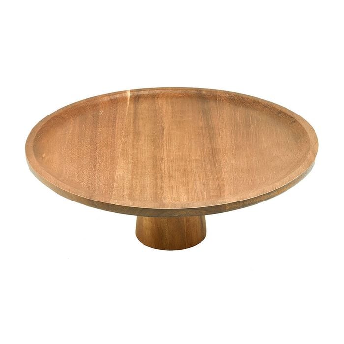 Essen Acacia Wood Stand 36x14cm Cake Natural Finish Serveware Brown