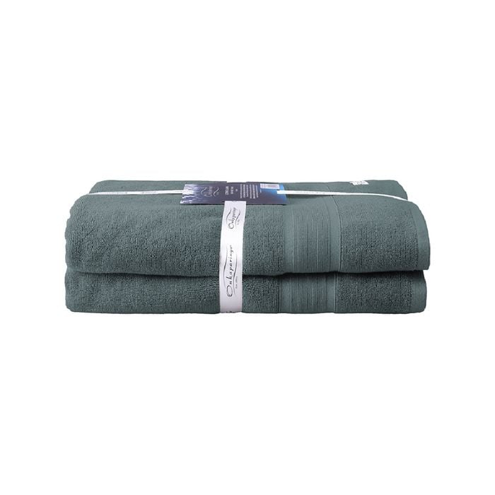 2PK Ultimate Alanya Bathroom Bath Sheet/Towel 550Gsm Slate